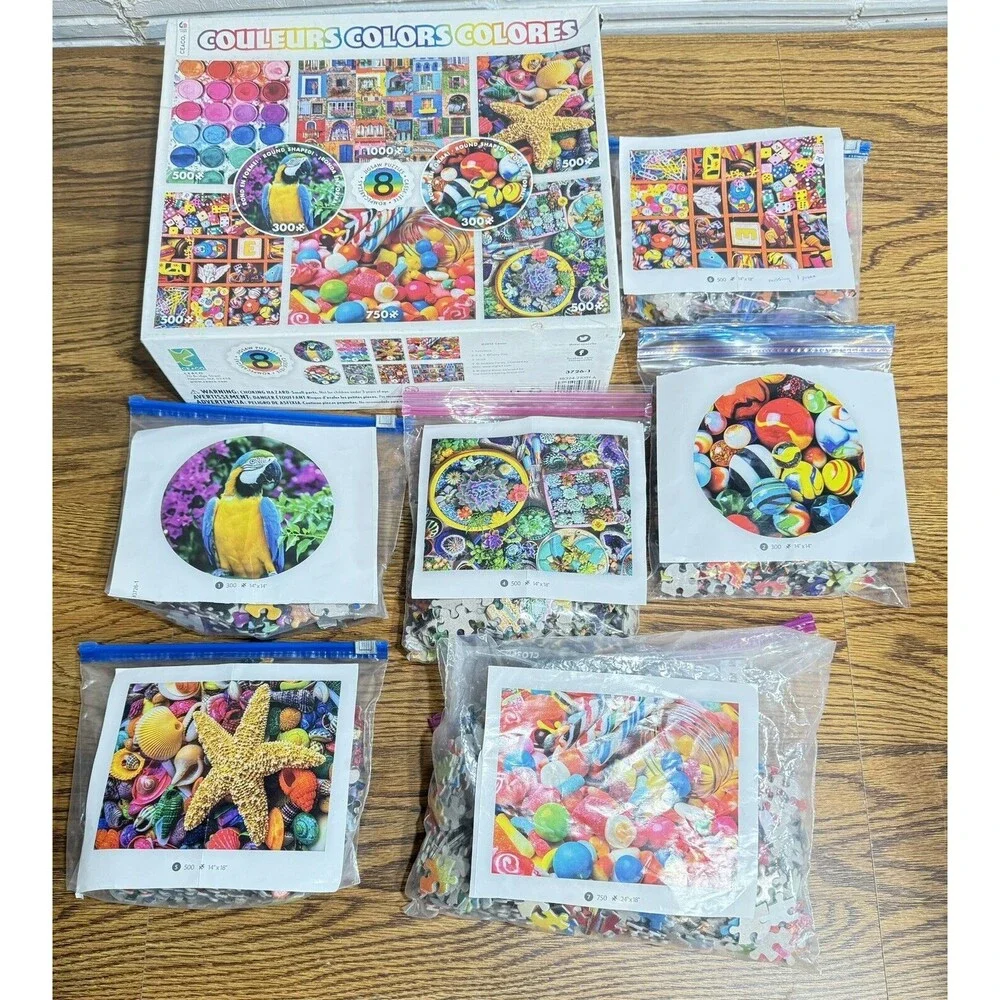 Lot of 2!‎ Magic Rocks By Do & Discover; Box Of 6 Colorful Puzzles